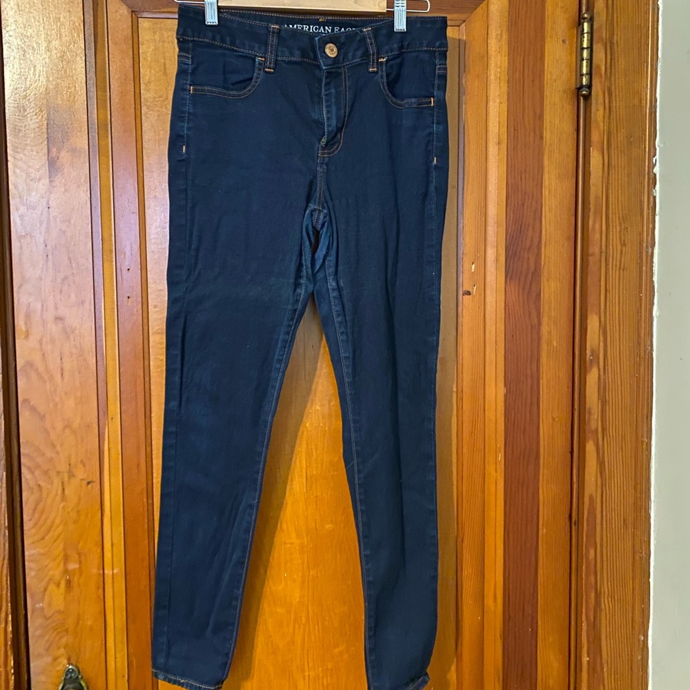 Hi-Rise Dark Blue Skinny Jegging
